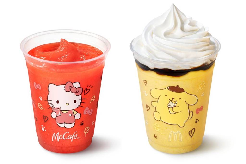マクドナルド初のキャラコラボ！キティとポムポムプリンがスムージーに