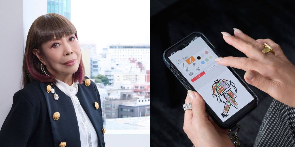 コシノヒロコさん、89歳でスマホスケッチにYouTube開設。時代に適応