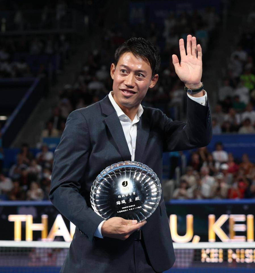 錦織圭が引退セレモニー「テニスが大好き」と挨拶 | スマートニュース